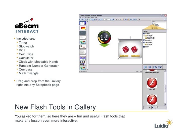 ebeam scrapbook software
